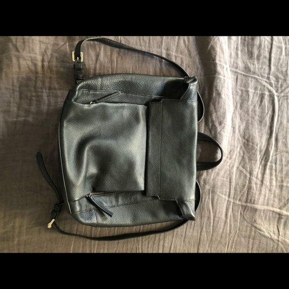 Vince Camuto Black Leather Backpack New 